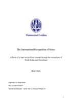 The International Recognition of States. A study of a legal and political concept through the comparison of South Sudan and Somaliland