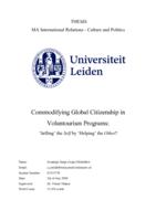Commodifying Global Citizenship in Voluntourism Programs: 'Selling' the Self by 'Helping' the Other?