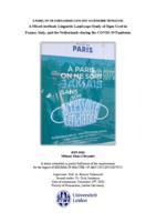 À PARIS, ON NE SORT JAMAIS SANS SON ACCESSOIRE TENDANCE: A Mixed-methods Linguistic Landscape Study of Signs Used in  France, Italy, and the Netherlands during the COVID-19 Pandemic