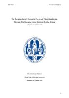 The European Union’s Normative Power and Climate Leadership: The case of the European Union Emissions Trading Scheme