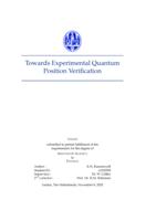 Towards Experimental Quantum Position Verification