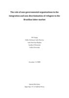 The role of non-governmental organizations in the integration and non-discrimination of refugees in the Brazilian labor market