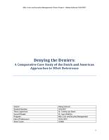 Denying the Deniers: A Comparative Case Study of the Dutch and American Approaches to DDoS Deterrence