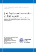 Jurjī Zaydān and the creation of Arab identity