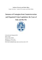 Instances of Contagion from Counterterrorism and Organized Crime Legislation: the Cases of Italy and the UK