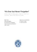 “It’s Over but Never Forgotten”: Stories of the First Responders of the 2001 Café Fire of Volendam, Twenty Years After the Disaster