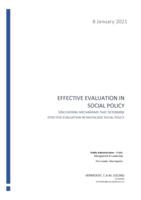 Effective Evaluation in Social Policy