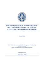 Populism & Public Administration - The Leadership of the U.S. Federal Executive Under President Trump