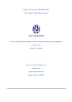 “The role of the European Commission in the economic transition of Cyprus during the economic crisis. A Single - Case Study”