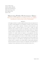 Mastering Public Performance Data