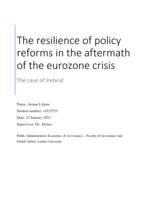 The resilience of policy reforms in the aftermath of the eurozone crisis