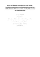 How do some indigenous movements succeed against the odds? An analysis of the mechanisms by which protests against the Orme Dam  and the Thirty-Meter Telescope succeeded in protecting Native American  land from external threats