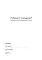 Parliament as steppingstone? An analysis of post-parliamentary careers