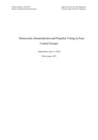 Democratic dissatisfaction and Populist Voting in East-Central Europe