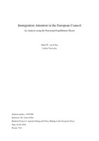 Immigration Attention in the European Council