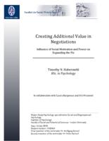 Creating Additional Value in Negotiations