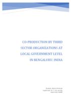 Co-production by Third Sector Organizations at Local Government Level in Bengaluru, India