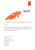 Het succes van het privacybeleid van de RDW