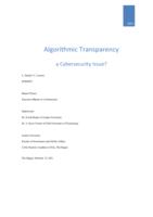 Algorithmic Transparency