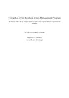 Towards a Cyber-Resilient Crisis Management Program.