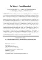 De Nieuwe Conditionaliteit: Verschuivende paradigma’s of de terugkeer van het neoliberalisme in de armoedebestrijdingsstrategieën van Sub-Sahara Afrika?