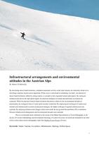 Infrastructural arrangements and environmental attitudes in the Austrian Alps