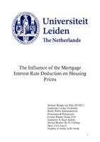 The influence of the mortgage interest rate deduction on housing prices