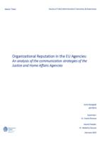 Organizational Reputation in the EU Agencies