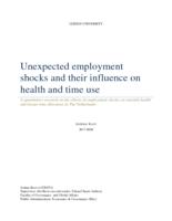 Unexpected employment shocks and their influence on health and time use