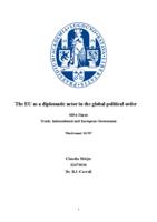 The EU as a diplomatic actor in the global political order