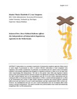 Raison d’être. How Political Salience Affects the Independence of Independent Regulatory Agencies in the Netherlands