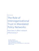The Role of Interorganizational Trust in Mandated Policy Networks