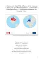 A Bureaucratic Giant? The Influence of the European Commission upon the Comprehensive Economic and Trade Agreement (CETA) between Canada and the European Union