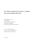 How inclusive leadership fosters inclusion