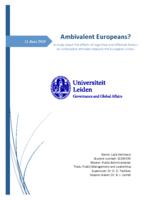 Ambivalent Europeans? A study about the effects of cognitive and affective factors on ambivalent attitudes towards the European Union.