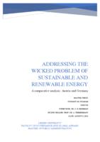 Addressing the wicked problem of sustainable and renewable energy.