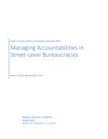 Managing Accountabilities in Street-Level Bureaucracies