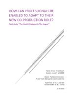How can professionals be enabled to adapt to their new co-production role?