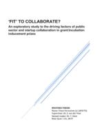 ‘Fit’ to collaborate? An exploratory study to the driving factors of public sector and startup collaboration in grant/incubation inducement prizes