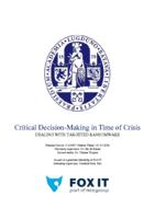 Critical Decision-Making in Time of Crisis