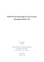 Public-Private Partnerships in Cyber Security
