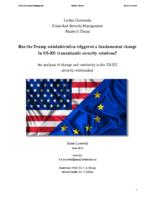 Has the Trump administration triggered a fundamental change in US-EU transatlantic security relations? An analysis of change and continuity in the US-EU security relationship