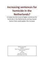 Increasing sentences for homicide in the Netherlands?