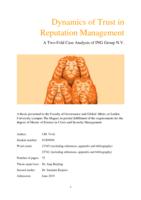 Dynamics of Trust in Reputation Management