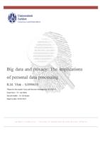 Big data and privacy