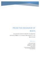 Proactive behavior of BOA’s