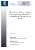 Moderation of symptom-symptom associations in network models of psychopathology data: a primer and tutorial