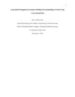 Loopy Belief Propagation for Dynamic Modeling of Psychopathology Networks Using Cross-sectional Data