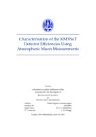 Characterisation of the KM3NeT Detector Efficiencies Using Atmospheric Muon Measurements