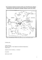 The treatment of Ottoman Greeks and the case of the Phocaean refugees following the 1923 ‘population exchange’ between Greece and Turkey